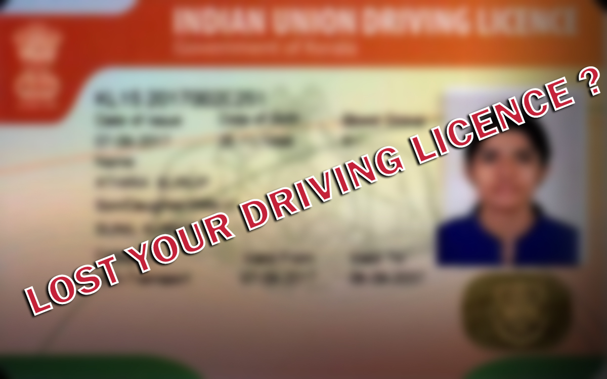 Apply for Duplicate driving licence online  Driving licence lost
