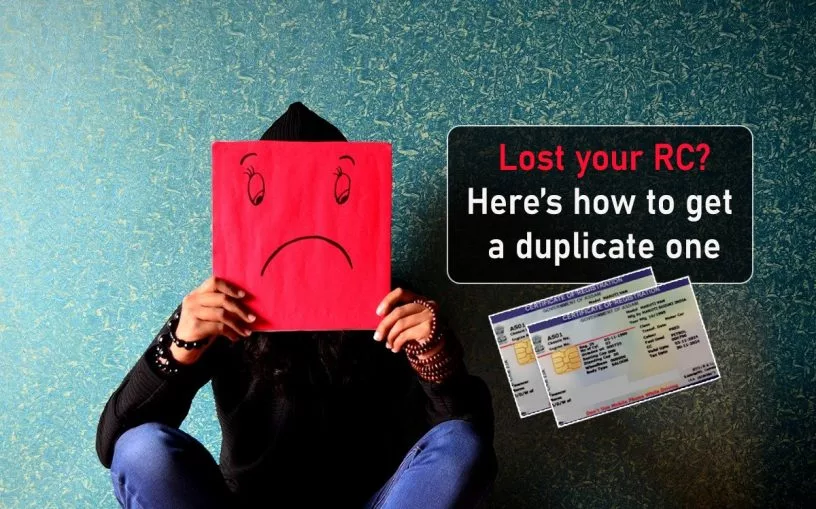 how to apply for duplicate rc