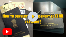 how to change ecr to ecnr in indian passport online