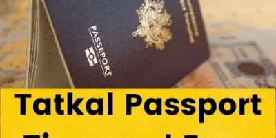 tatkal passport time and fees