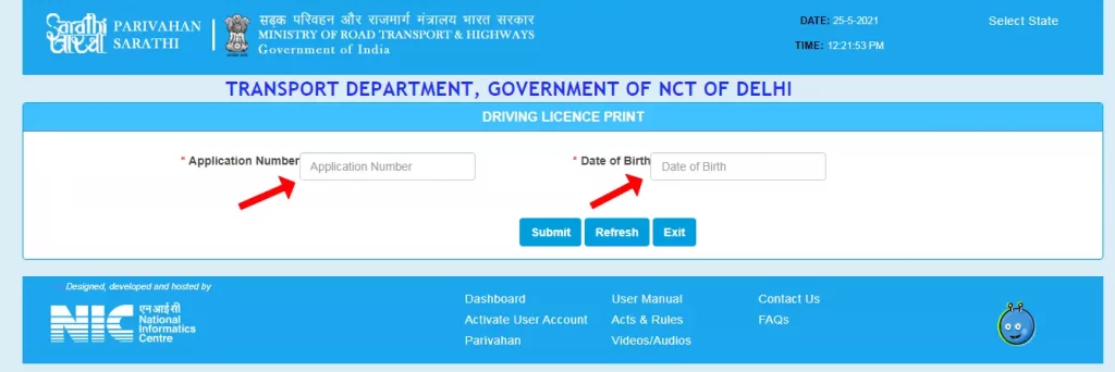 driving licence download pdf