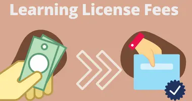 learning license fees in India