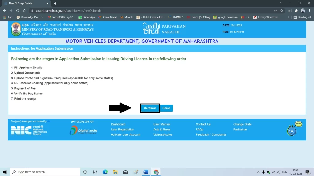 how to apply for driving license in maharashtra