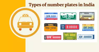 Types of number plates in India