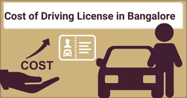 driving licence fees in Bangalore