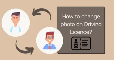 How to change photo on Driving Licence