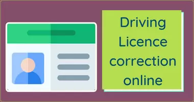 driving licence correction online