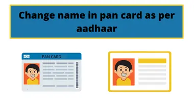 Change name in pan card as per aadhaar