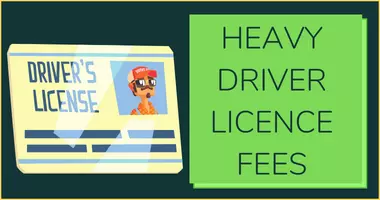 Heavy driver licence fees