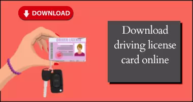 Download driving license card online