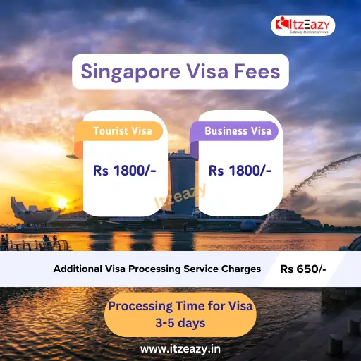 Singapore visa fees for Indian