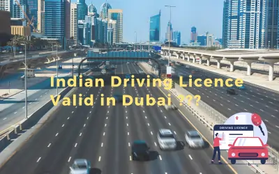 Indian driving licence valid in Dubai