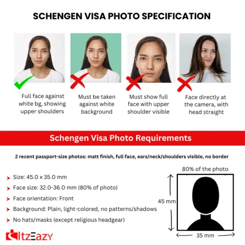 Schengen Visa Photo Requirements