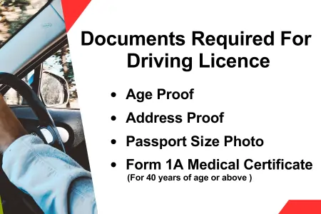 Documents Required for Driving Licence