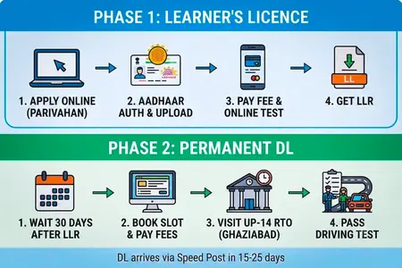 How to Apply for Driving Licence in Ghaziabad