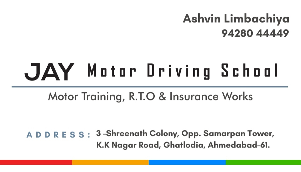 Jay Motor Driving School Ghatlodiya