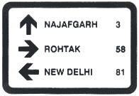 Destination sign